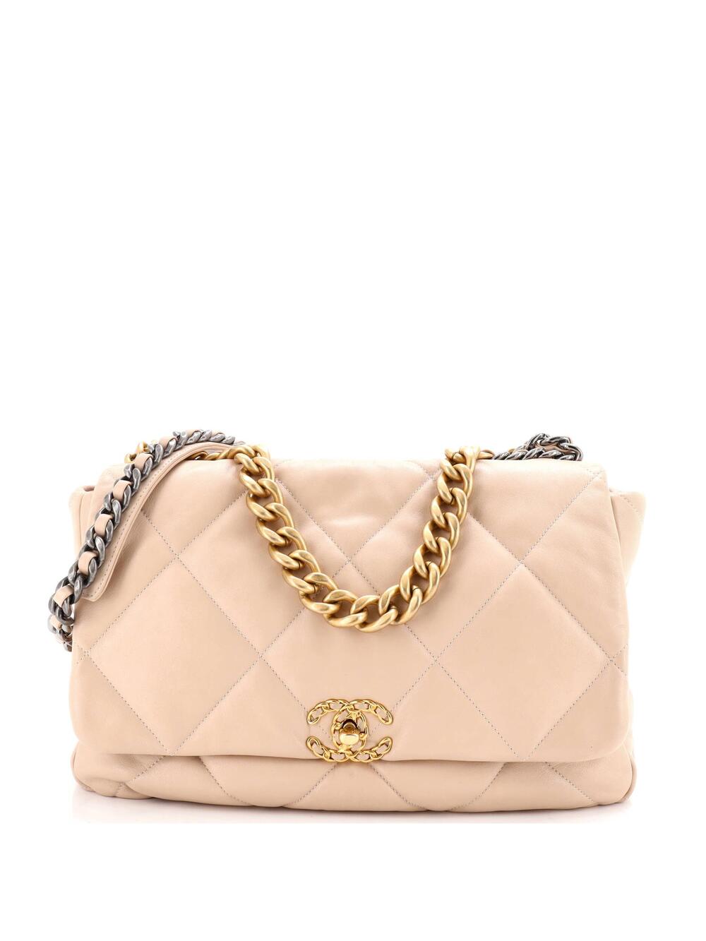 Chanel 19 Flap Bag Quilted Leather Maxi #238293C49B